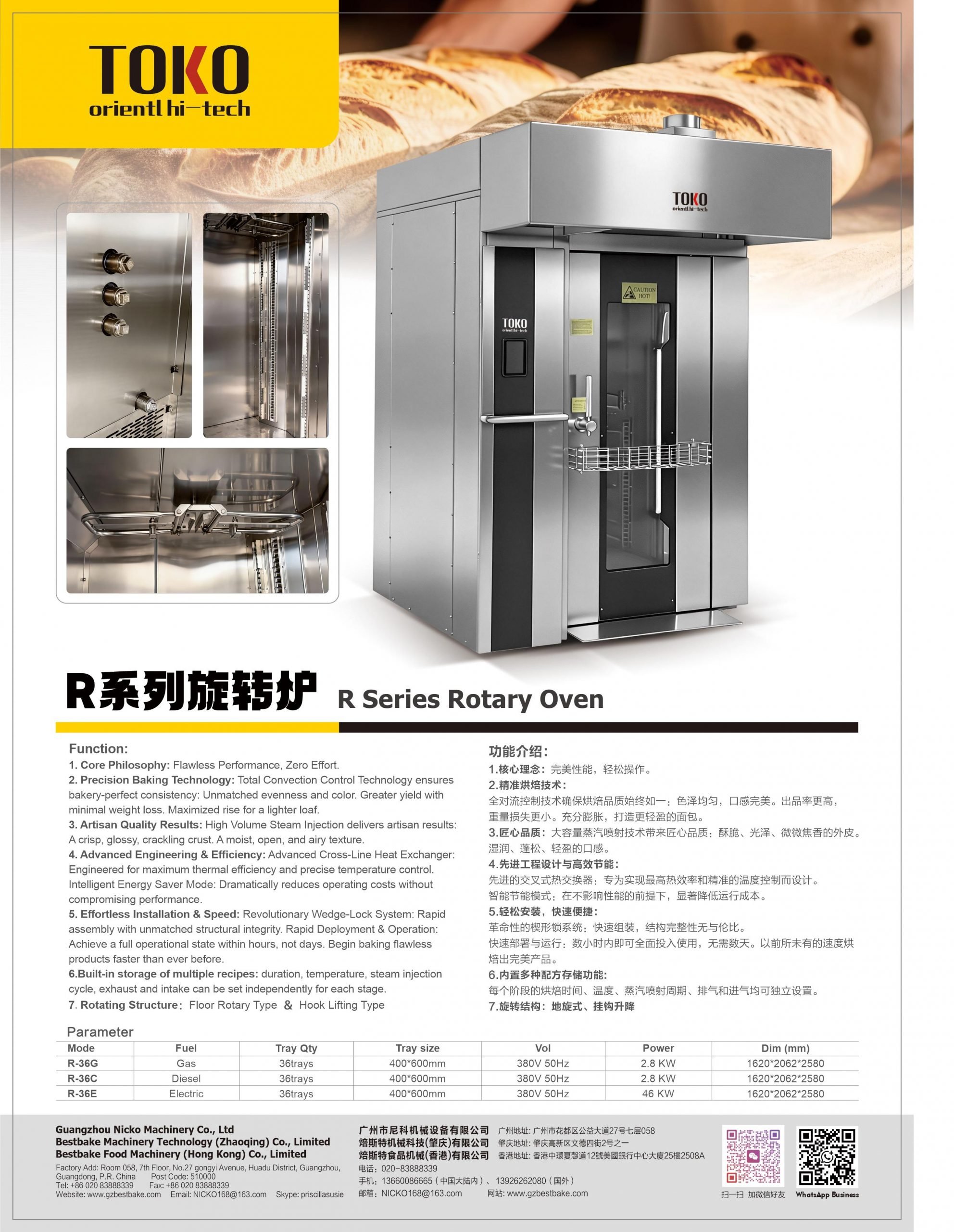 nicko's Revent rotary oven