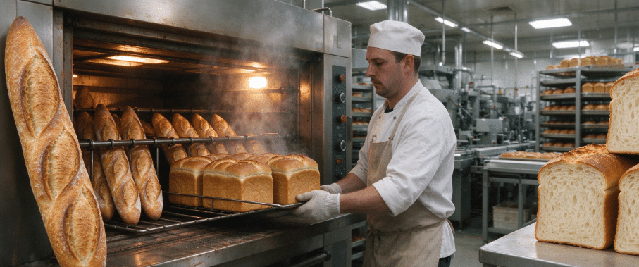 Baking Perfect Baguettes and Loaves in a Commercial Rotary Rack Oven